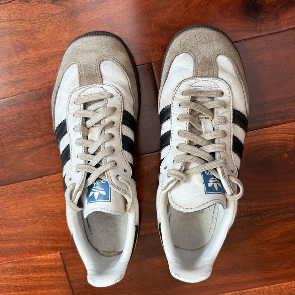 Adidas Samba Shoes in Black, White, and Gray size 2 - Picture 9 of 10